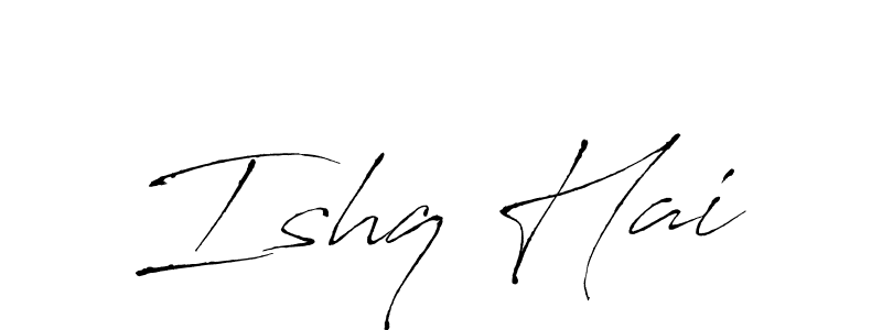 This is the best signature style for the Ishq Hai name. Also you like these signature font (Antro_Vectra). Mix name signature. Ishq Hai signature style 6 images and pictures png