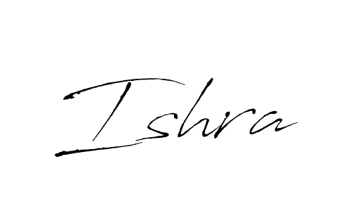 Use a signature maker to create a handwritten signature online. With this signature software, you can design (Antro_Vectra) your own signature for name Ishra. Ishra signature style 6 images and pictures png