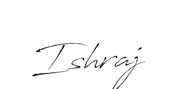 Create a beautiful signature design for name Ishraj. With this signature (Antro_Vectra) fonts, you can make a handwritten signature for free. Ishraj signature style 6 images and pictures png