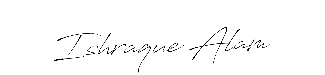 The best way (Antro_Vectra) to make a short signature is to pick only two or three words in your name. The name Ishraque Alam include a total of six letters. For converting this name. Ishraque Alam signature style 6 images and pictures png