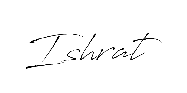 Use a signature maker to create a handwritten signature online. With this signature software, you can design (Antro_Vectra) your own signature for name Ishrat. Ishrat signature style 6 images and pictures png