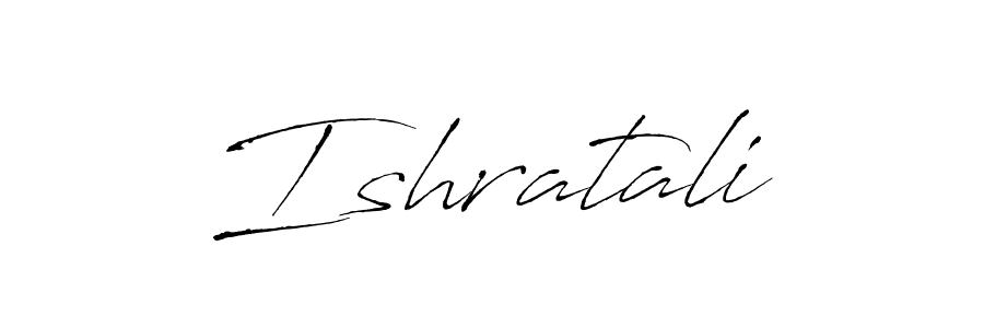 Create a beautiful signature design for name Ishratali. With this signature (Antro_Vectra) fonts, you can make a handwritten signature for free. Ishratali signature style 6 images and pictures png