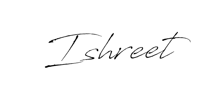 The best way (Antro_Vectra) to make a short signature is to pick only two or three words in your name. The name Ishreet include a total of six letters. For converting this name. Ishreet signature style 6 images and pictures png