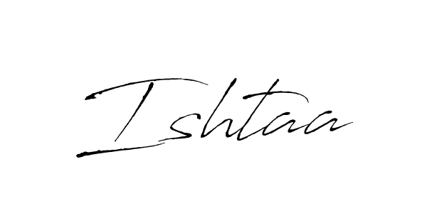 How to make Ishtaa signature? Antro_Vectra is a professional autograph style. Create handwritten signature for Ishtaa name. Ishtaa signature style 6 images and pictures png