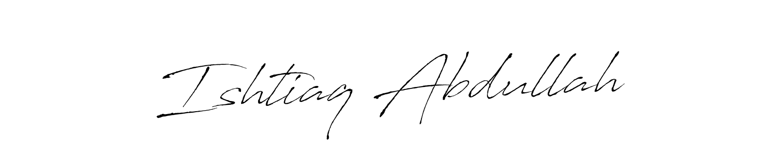 You should practise on your own different ways (Antro_Vectra) to write your name (Ishtiaq Abdullah) in signature. don't let someone else do it for you. Ishtiaq Abdullah signature style 6 images and pictures png