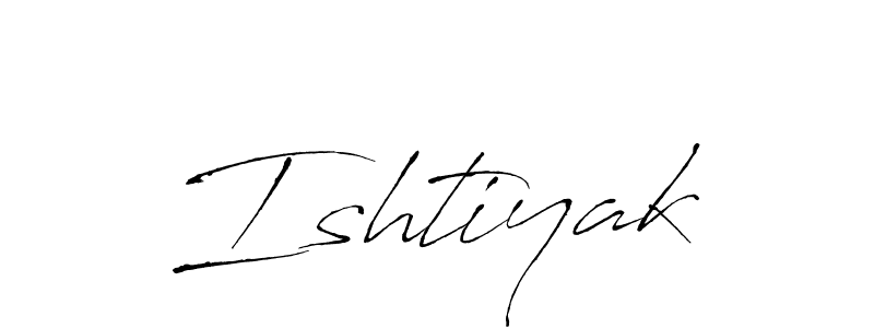 The best way (Antro_Vectra) to make a short signature is to pick only two or three words in your name. The name Ishtiyak include a total of six letters. For converting this name. Ishtiyak signature style 6 images and pictures png