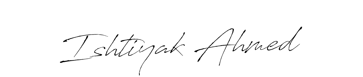 You can use this online signature creator to create a handwritten signature for the name Ishtiyak Ahmed. This is the best online autograph maker. Ishtiyak Ahmed signature style 6 images and pictures png