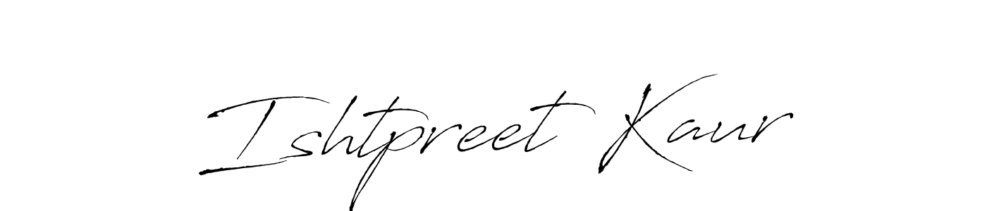 The best way (Antro_Vectra) to make a short signature is to pick only two or three words in your name. The name Ishtpreet Kaur include a total of six letters. For converting this name. Ishtpreet Kaur signature style 6 images and pictures png