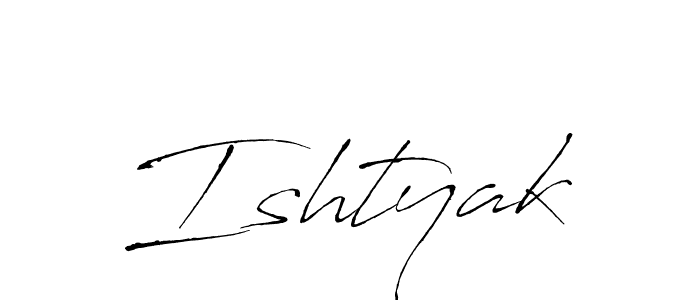 You should practise on your own different ways (Antro_Vectra) to write your name (Ishtyak) in signature. don't let someone else do it for you. Ishtyak signature style 6 images and pictures png