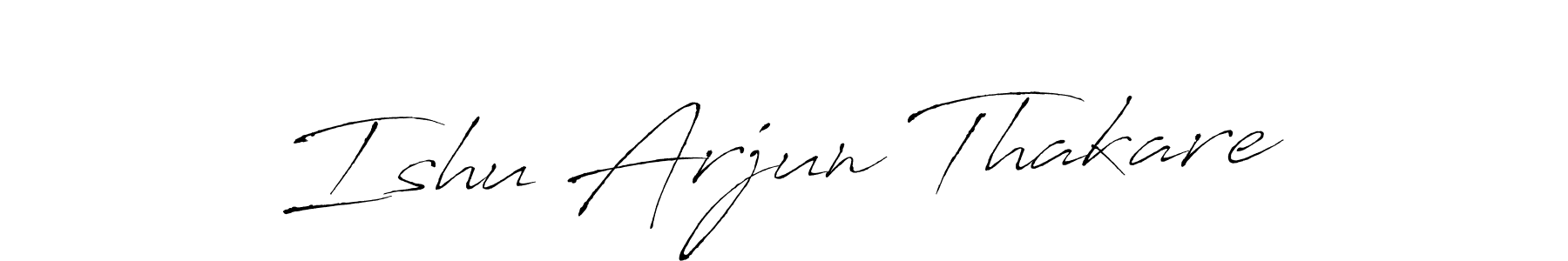 if you are searching for the best signature style for your name Ishu Arjun Thakare. so please give up your signature search. here we have designed multiple signature styles  using Antro_Vectra. Ishu Arjun Thakare signature style 6 images and pictures png