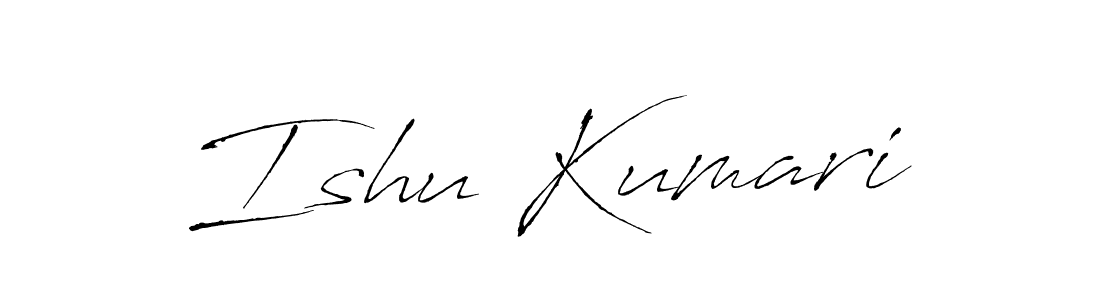 Antro_Vectra is a professional signature style that is perfect for those who want to add a touch of class to their signature. It is also a great choice for those who want to make their signature more unique. Get Ishu Kumari name to fancy signature for free. Ishu Kumari signature style 6 images and pictures png