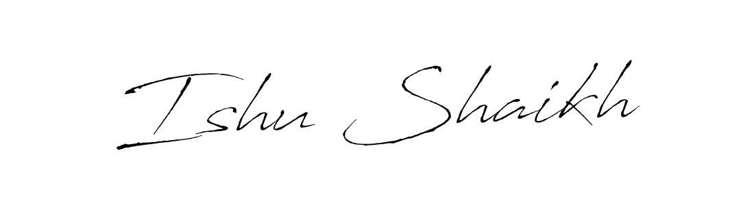 Use a signature maker to create a handwritten signature online. With this signature software, you can design (Antro_Vectra) your own signature for name Ishu Shaikh. Ishu Shaikh signature style 6 images and pictures png