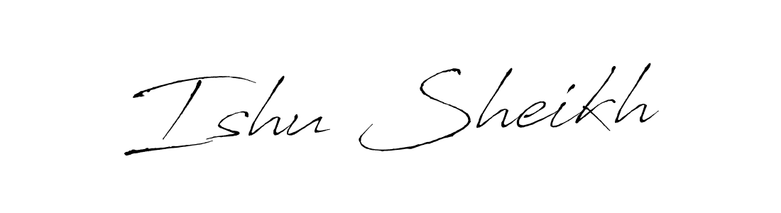 Also we have Ishu Sheikh name is the best signature style. Create professional handwritten signature collection using Antro_Vectra autograph style. Ishu Sheikh signature style 6 images and pictures png