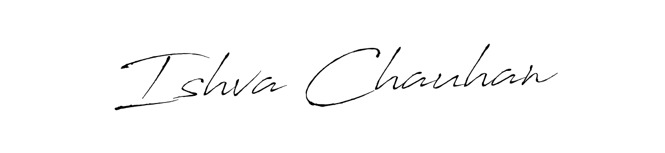 Design your own signature with our free online signature maker. With this signature software, you can create a handwritten (Antro_Vectra) signature for name Ishva Chauhan. Ishva Chauhan signature style 6 images and pictures png