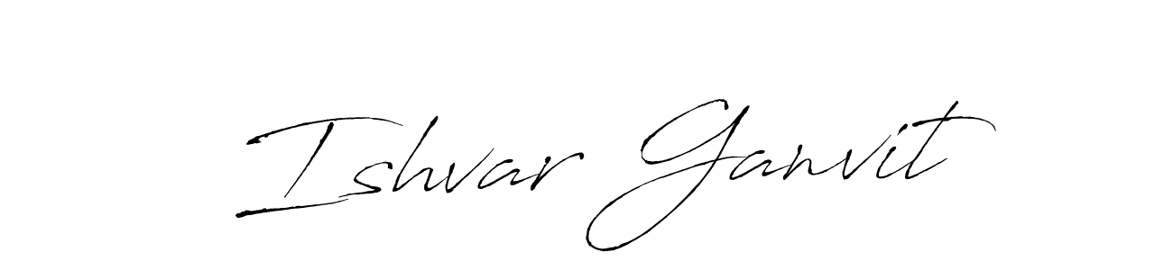 This is the best signature style for the Ishvar Ganvit name. Also you like these signature font (Antro_Vectra). Mix name signature. Ishvar Ganvit signature style 6 images and pictures png