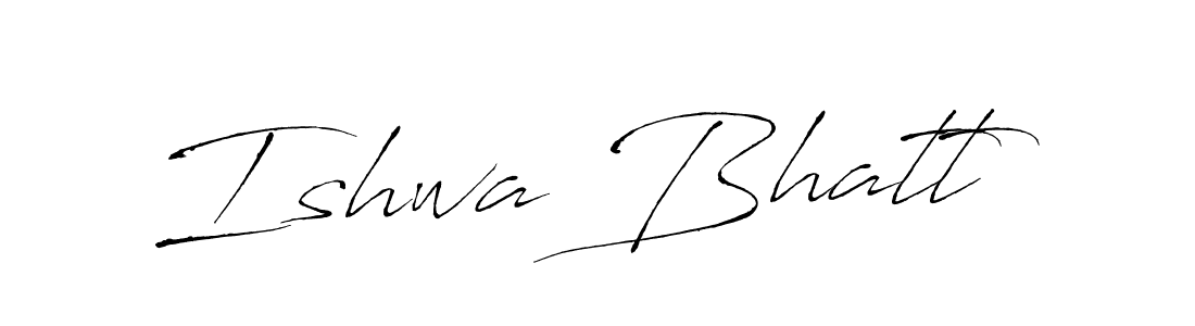 Also we have Ishwa Bhatt name is the best signature style. Create professional handwritten signature collection using Antro_Vectra autograph style. Ishwa Bhatt signature style 6 images and pictures png