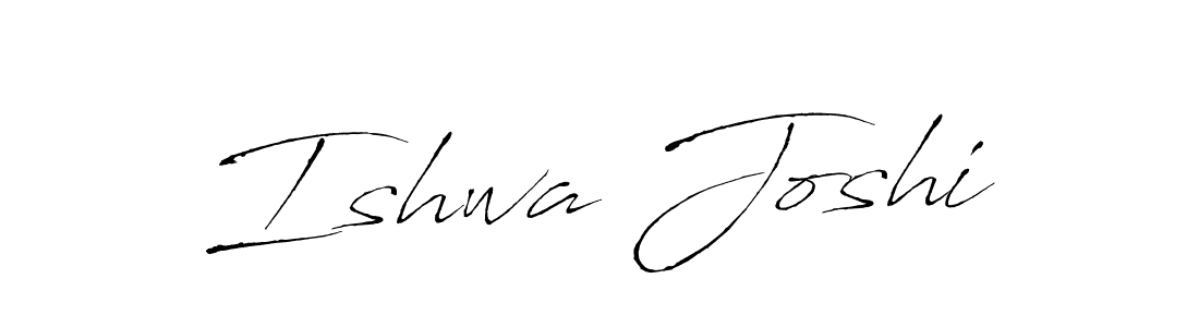 The best way (Antro_Vectra) to make a short signature is to pick only two or three words in your name. The name Ishwa Joshi include a total of six letters. For converting this name. Ishwa Joshi signature style 6 images and pictures png