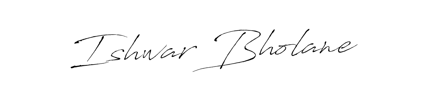 Make a beautiful signature design for name Ishwar Bholane. With this signature (Antro_Vectra) style, you can create a handwritten signature for free. Ishwar Bholane signature style 6 images and pictures png