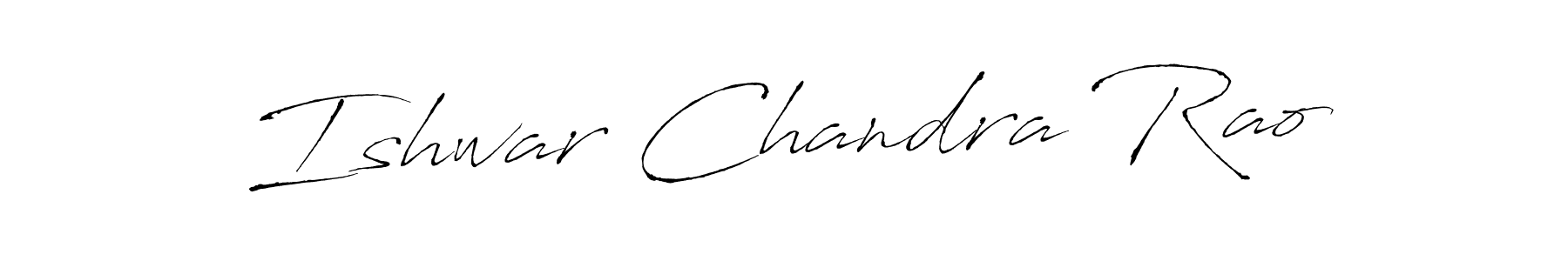How to make Ishwar Chandra Rao name signature. Use Antro_Vectra style for creating short signs online. This is the latest handwritten sign. Ishwar Chandra Rao signature style 6 images and pictures png