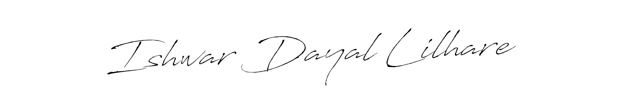 This is the best signature style for the Ishwar Dayal Lilhare name. Also you like these signature font (Antro_Vectra). Mix name signature. Ishwar Dayal Lilhare signature style 6 images and pictures png