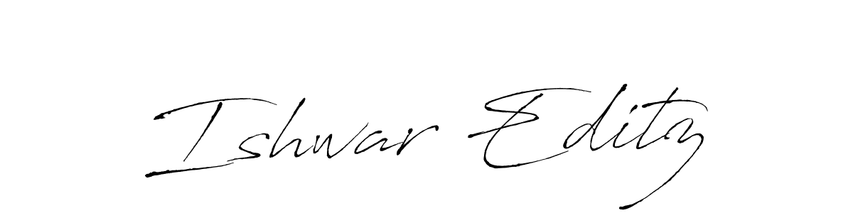 This is the best signature style for the Ishwar Editz name. Also you like these signature font (Antro_Vectra). Mix name signature. Ishwar Editz signature style 6 images and pictures png