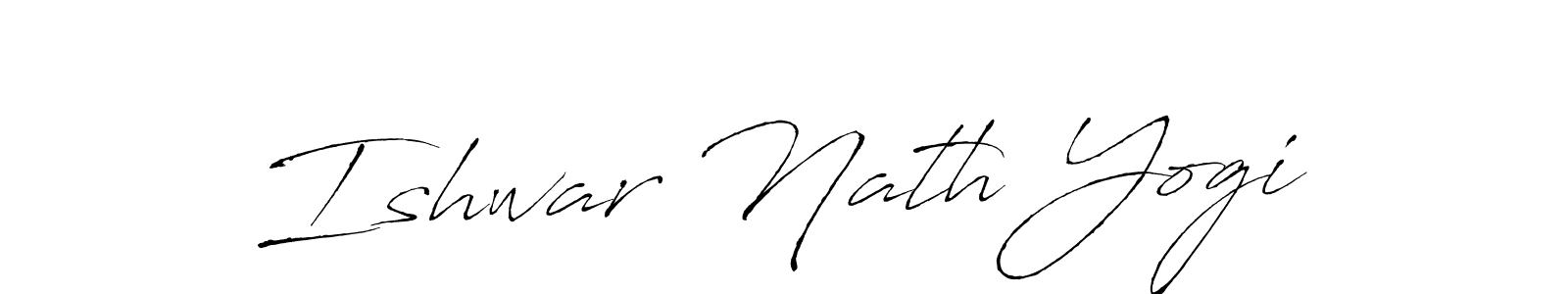 Antro_Vectra is a professional signature style that is perfect for those who want to add a touch of class to their signature. It is also a great choice for those who want to make their signature more unique. Get Ishwar Nath Yogi name to fancy signature for free. Ishwar Nath Yogi signature style 6 images and pictures png