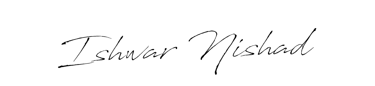 Similarly Antro_Vectra is the best handwritten signature design. Signature creator online .You can use it as an online autograph creator for name Ishwar Nishad. Ishwar Nishad signature style 6 images and pictures png