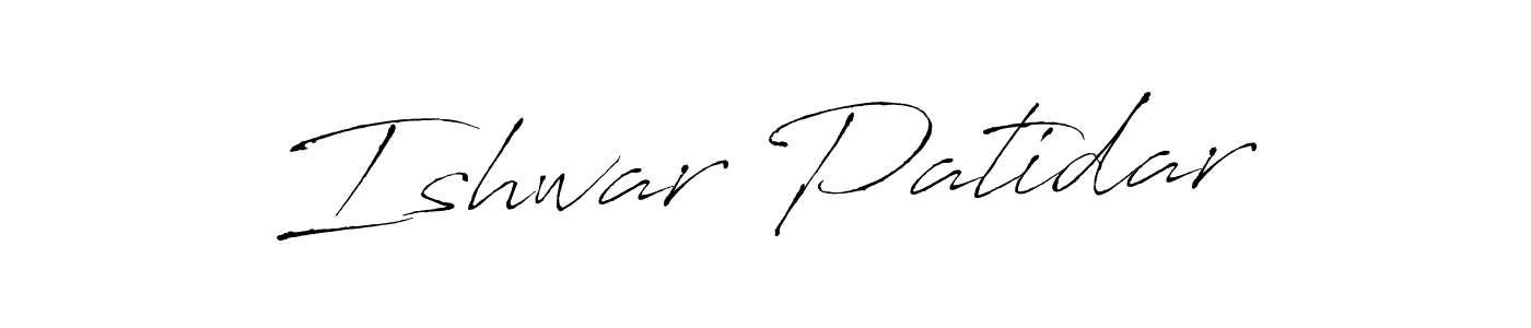 Design your own signature with our free online signature maker. With this signature software, you can create a handwritten (Antro_Vectra) signature for name Ishwar Patidar. Ishwar Patidar signature style 6 images and pictures png