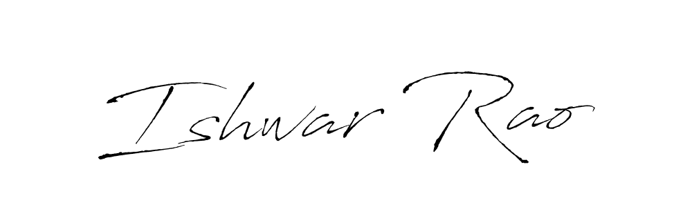 Make a beautiful signature design for name Ishwar Rao. With this signature (Antro_Vectra) style, you can create a handwritten signature for free. Ishwar Rao signature style 6 images and pictures png