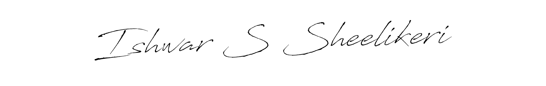 This is the best signature style for the Ishwar S Sheelikeri name. Also you like these signature font (Antro_Vectra). Mix name signature. Ishwar S Sheelikeri signature style 6 images and pictures png