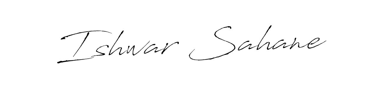 Ishwar Sahane stylish signature style. Best Handwritten Sign (Antro_Vectra) for my name. Handwritten Signature Collection Ideas for my name Ishwar Sahane. Ishwar Sahane signature style 6 images and pictures png