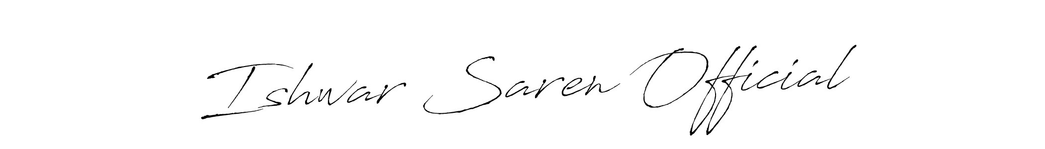How to make Ishwar Saren Official signature? Antro_Vectra is a professional autograph style. Create handwritten signature for Ishwar Saren Official name. Ishwar Saren Official signature style 6 images and pictures png