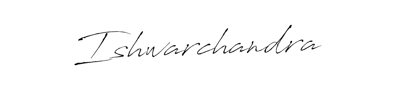 Use a signature maker to create a handwritten signature online. With this signature software, you can design (Antro_Vectra) your own signature for name Ishwarchandra. Ishwarchandra signature style 6 images and pictures png