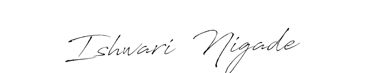 Use a signature maker to create a handwritten signature online. With this signature software, you can design (Antro_Vectra) your own signature for name Ishwari  Nigade. Ishwari  Nigade signature style 6 images and pictures png