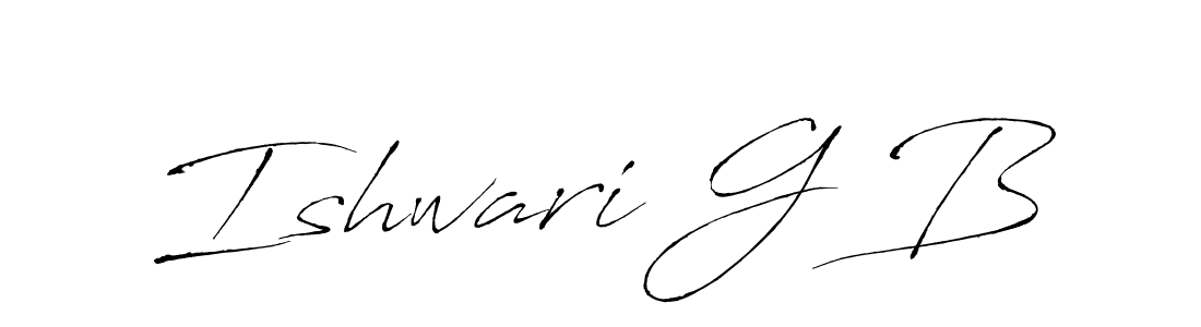 if you are searching for the best signature style for your name Ishwari G B. so please give up your signature search. here we have designed multiple signature styles  using Antro_Vectra. Ishwari G B signature style 6 images and pictures png