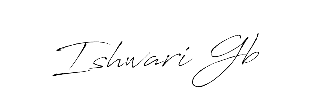 if you are searching for the best signature style for your name Ishwari Gb. so please give up your signature search. here we have designed multiple signature styles  using Antro_Vectra. Ishwari Gb signature style 6 images and pictures png