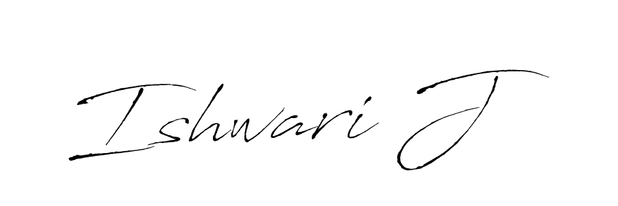 Antro_Vectra is a professional signature style that is perfect for those who want to add a touch of class to their signature. It is also a great choice for those who want to make their signature more unique. Get Ishwari J name to fancy signature for free. Ishwari J signature style 6 images and pictures png