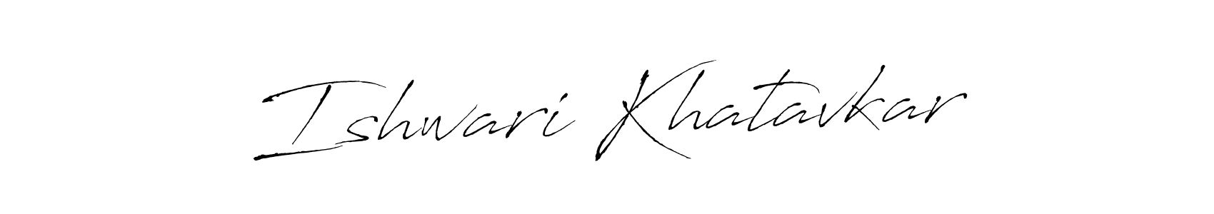 It looks lik you need a new signature style for name Ishwari Khatavkar. Design unique handwritten (Antro_Vectra) signature with our free signature maker in just a few clicks. Ishwari Khatavkar signature style 6 images and pictures png