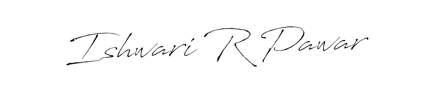 Also we have Ishwari R Pawar name is the best signature style. Create professional handwritten signature collection using Antro_Vectra autograph style. Ishwari R Pawar signature style 6 images and pictures png