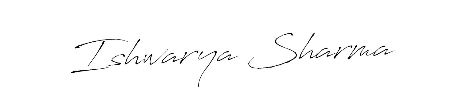 Also we have Ishwarya Sharma name is the best signature style. Create professional handwritten signature collection using Antro_Vectra autograph style. Ishwarya Sharma signature style 6 images and pictures png