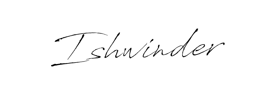 Ishwinder stylish signature style. Best Handwritten Sign (Antro_Vectra) for my name. Handwritten Signature Collection Ideas for my name Ishwinder. Ishwinder signature style 6 images and pictures png