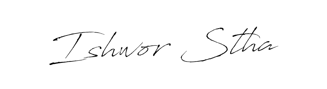 Create a beautiful signature design for name Ishwor Stha. With this signature (Antro_Vectra) fonts, you can make a handwritten signature for free. Ishwor Stha signature style 6 images and pictures png