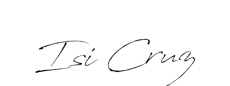 Design your own signature with our free online signature maker. With this signature software, you can create a handwritten (Antro_Vectra) signature for name Isi Cruz. Isi Cruz signature style 6 images and pictures png