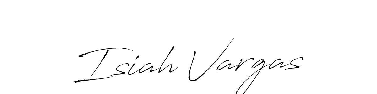Create a beautiful signature design for name Isiah Vargas. With this signature (Antro_Vectra) fonts, you can make a handwritten signature for free. Isiah Vargas signature style 6 images and pictures png