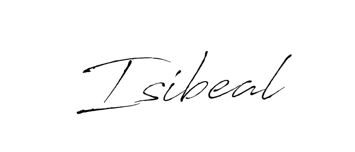 Use a signature maker to create a handwritten signature online. With this signature software, you can design (Antro_Vectra) your own signature for name Isibeal. Isibeal signature style 6 images and pictures png