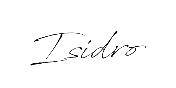 Make a beautiful signature design for name Isidro. With this signature (Antro_Vectra) style, you can create a handwritten signature for free. Isidro signature style 6 images and pictures png