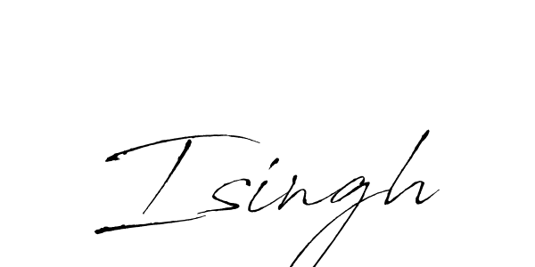 Isingh stylish signature style. Best Handwritten Sign (Antro_Vectra) for my name. Handwritten Signature Collection Ideas for my name Isingh. Isingh signature style 6 images and pictures png