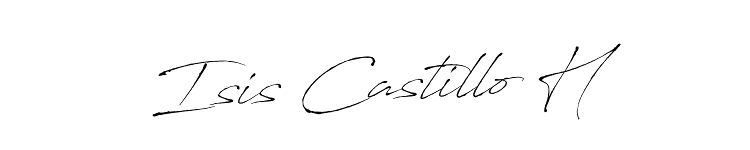 You can use this online signature creator to create a handwritten signature for the name Isis Castillo H. This is the best online autograph maker. Isis Castillo H signature style 6 images and pictures png