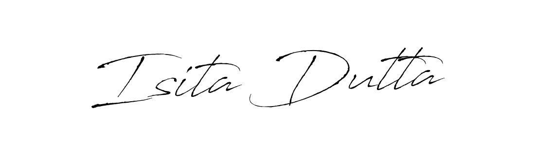 Isita Dutta stylish signature style. Best Handwritten Sign (Antro_Vectra) for my name. Handwritten Signature Collection Ideas for my name Isita Dutta. Isita Dutta signature style 6 images and pictures png