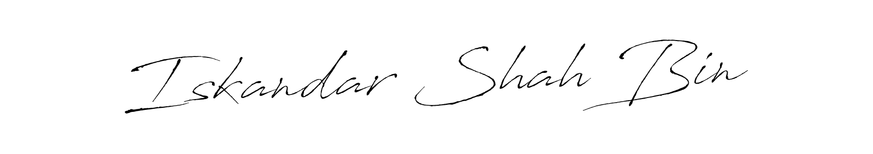 if you are searching for the best signature style for your name Iskandar Shah Bin. so please give up your signature search. here we have designed multiple signature styles  using Antro_Vectra. Iskandar Shah Bin signature style 6 images and pictures png